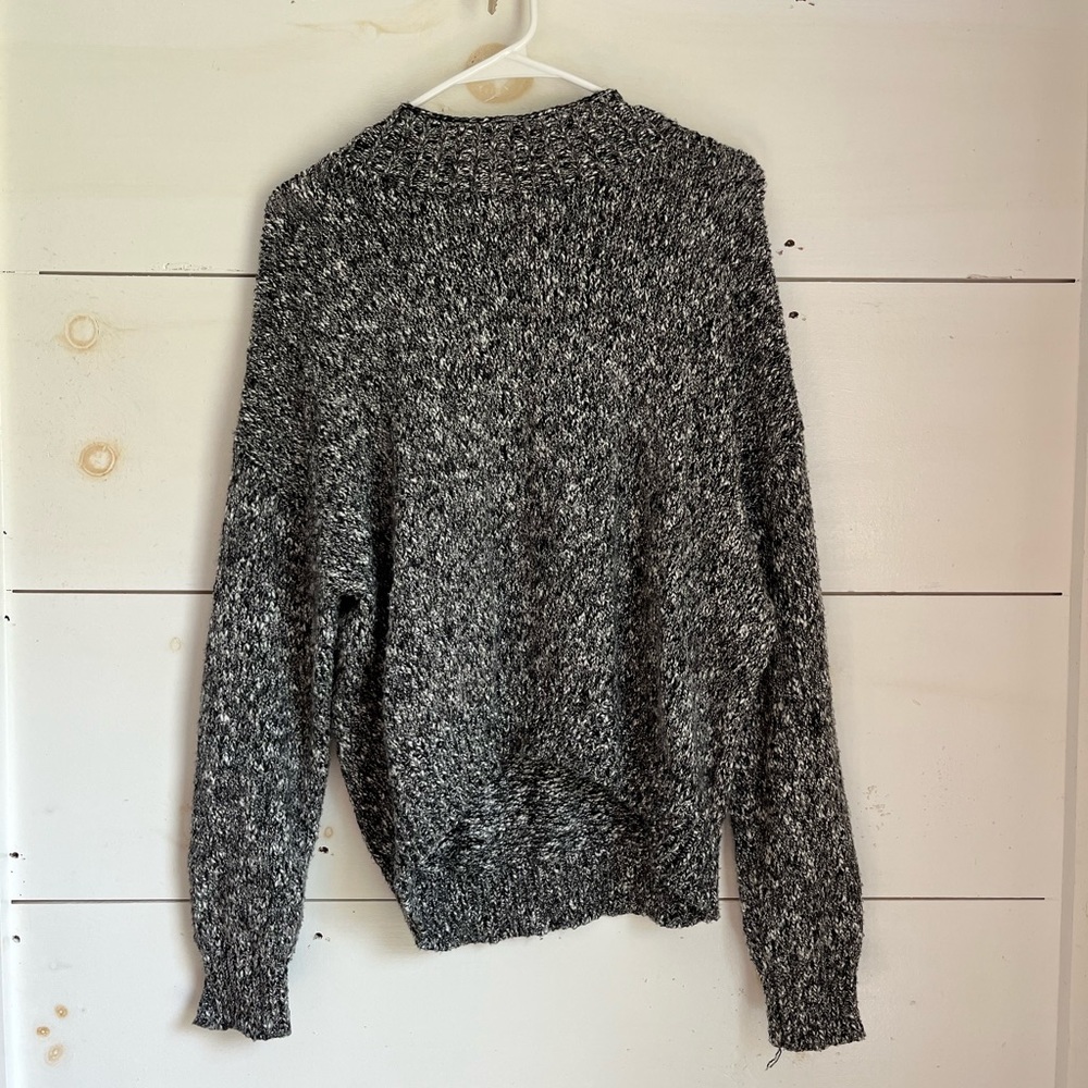 High neck grey sweater